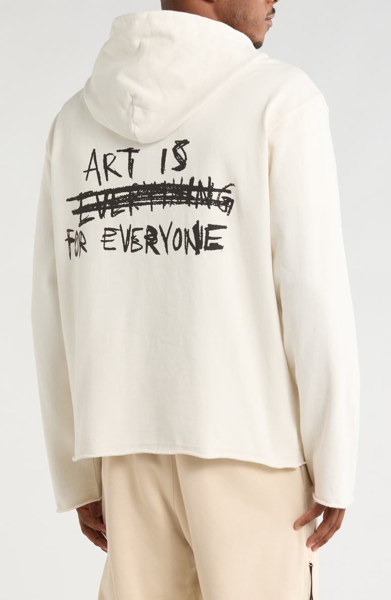 HONOR THE GIFT Art Institute Patch Zip Hoodie, Alternate, color, Bone