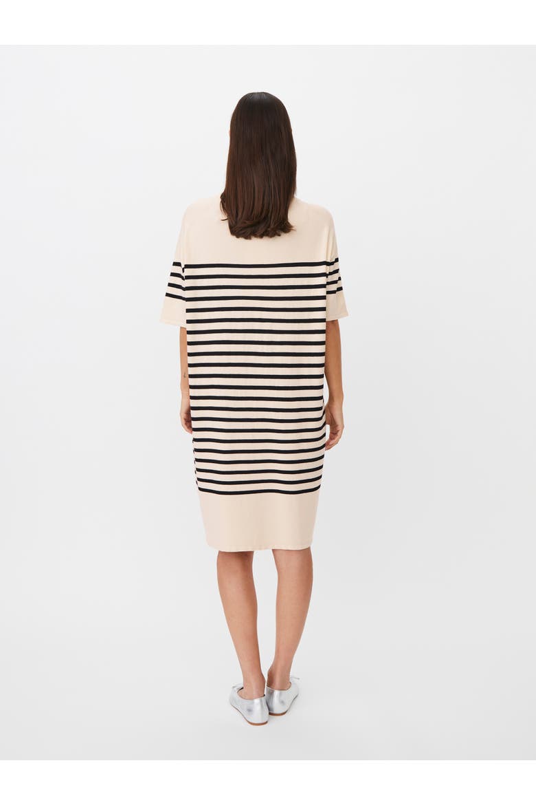 Manirvanae Striped Relaxed Knit Dress, Alternate, color, Black