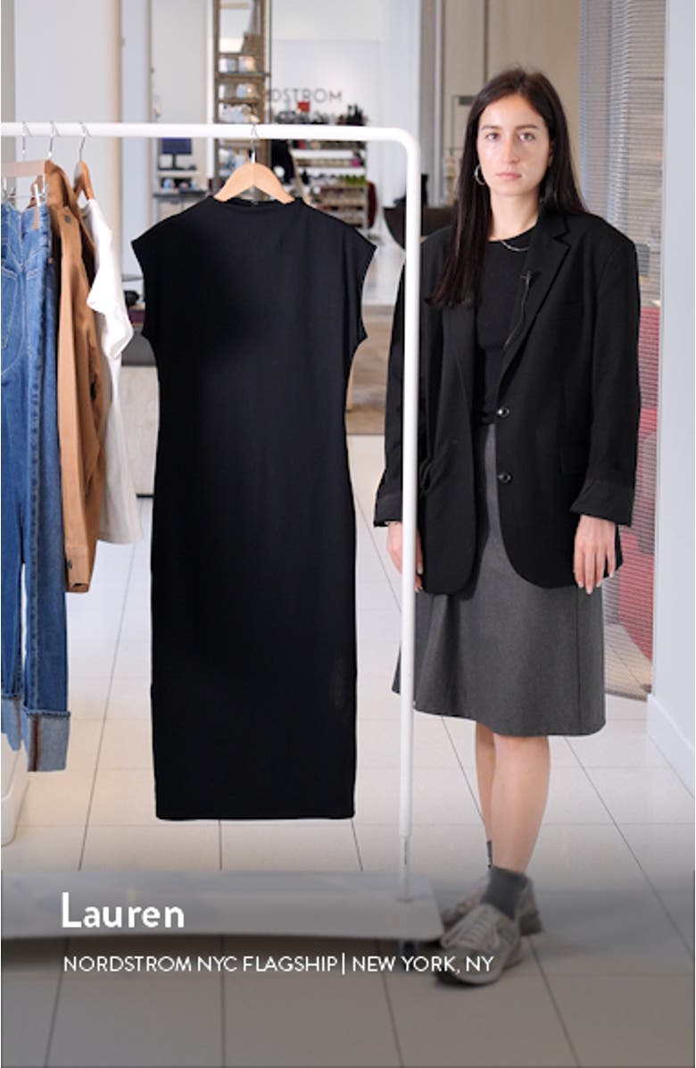 Smooth Edit Funnel Neck Midi Dress