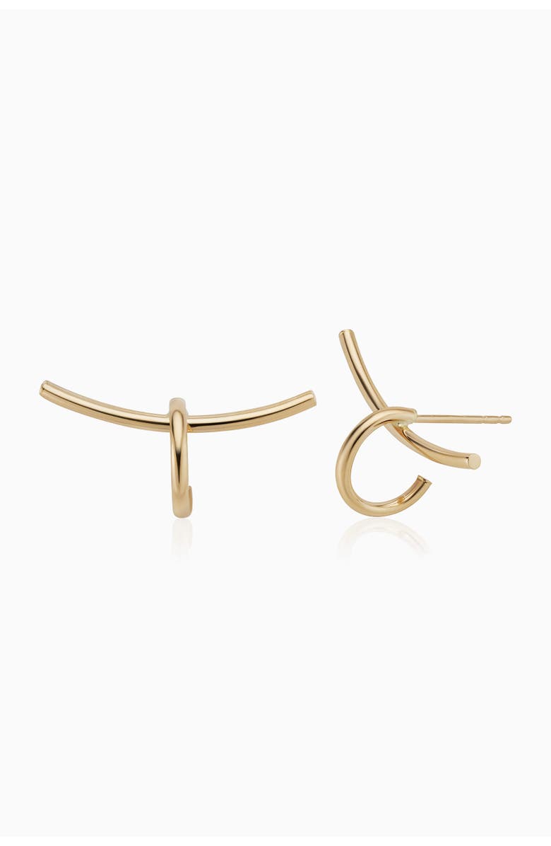 Oradina 14K Yellow Gold Climb High Studs, Main, color, Yellow Gold