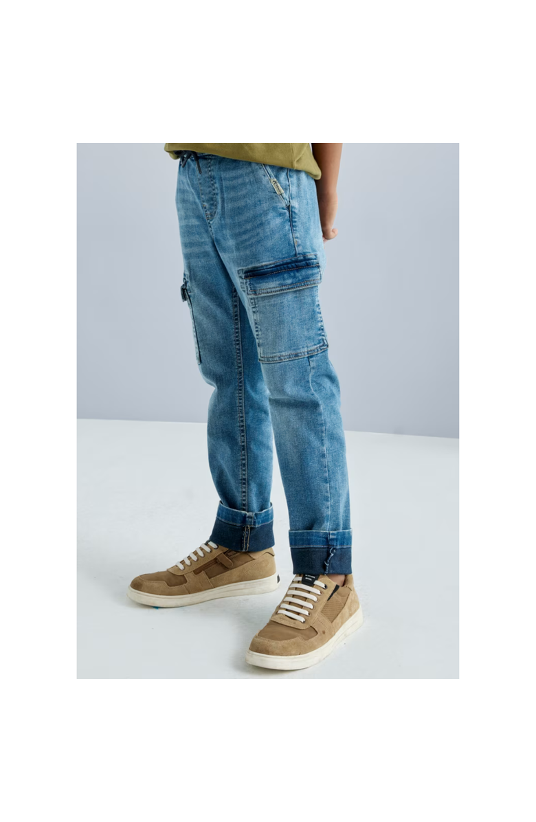 Mayoral Denim Cargos, Alternate, color, Blue Denim