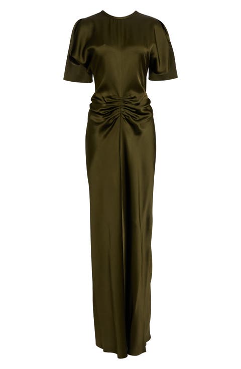 Isabella Short Sleeve Column Gown