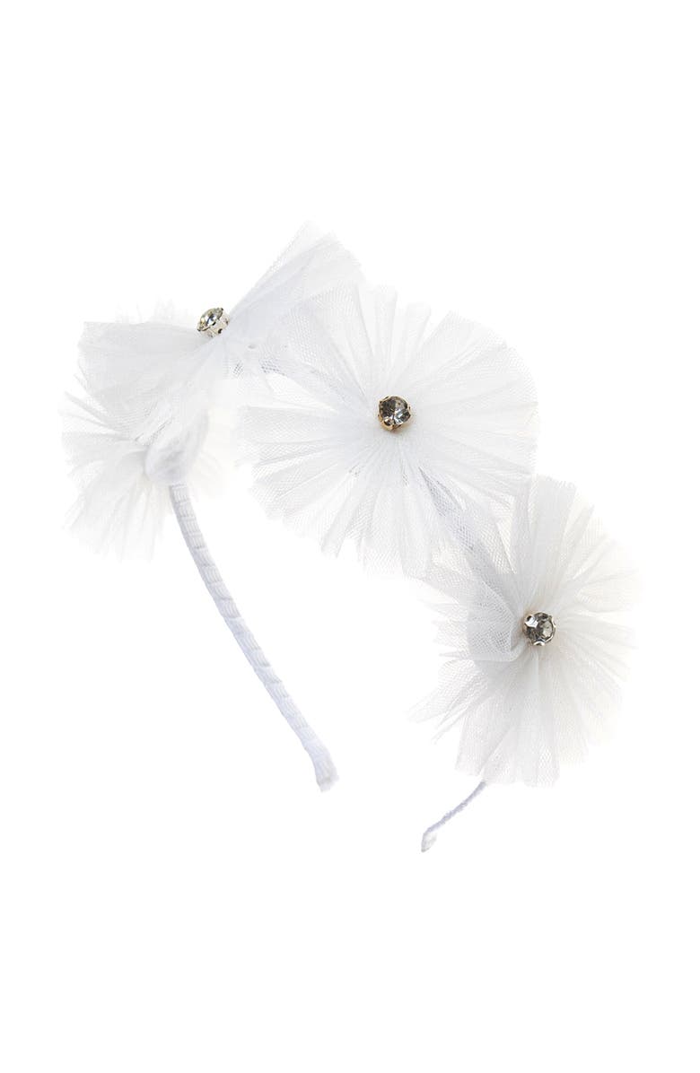 Mini Celebrities Daisy Headbands, Main, color, White Lily