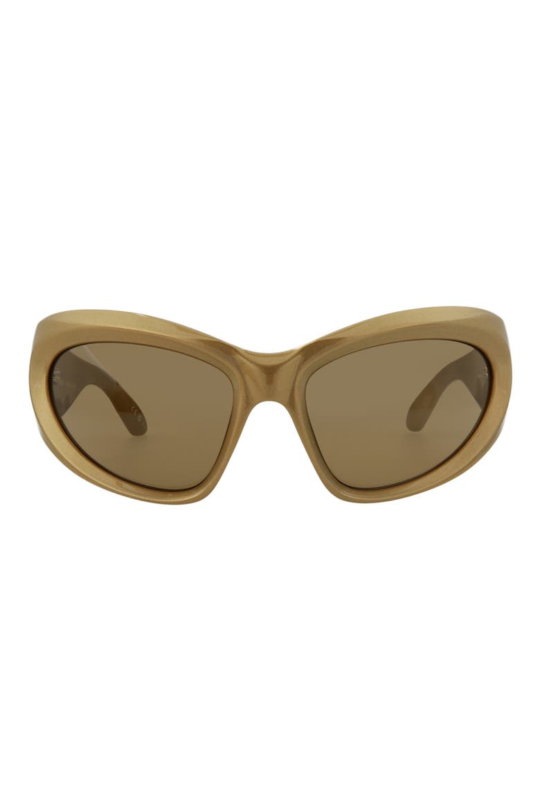 64mm Novelty Sunglasses, Main, color, GOLD GOLD BROWN