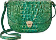 Brahmin Portia Croc Embossed Leather Crossbody Bag