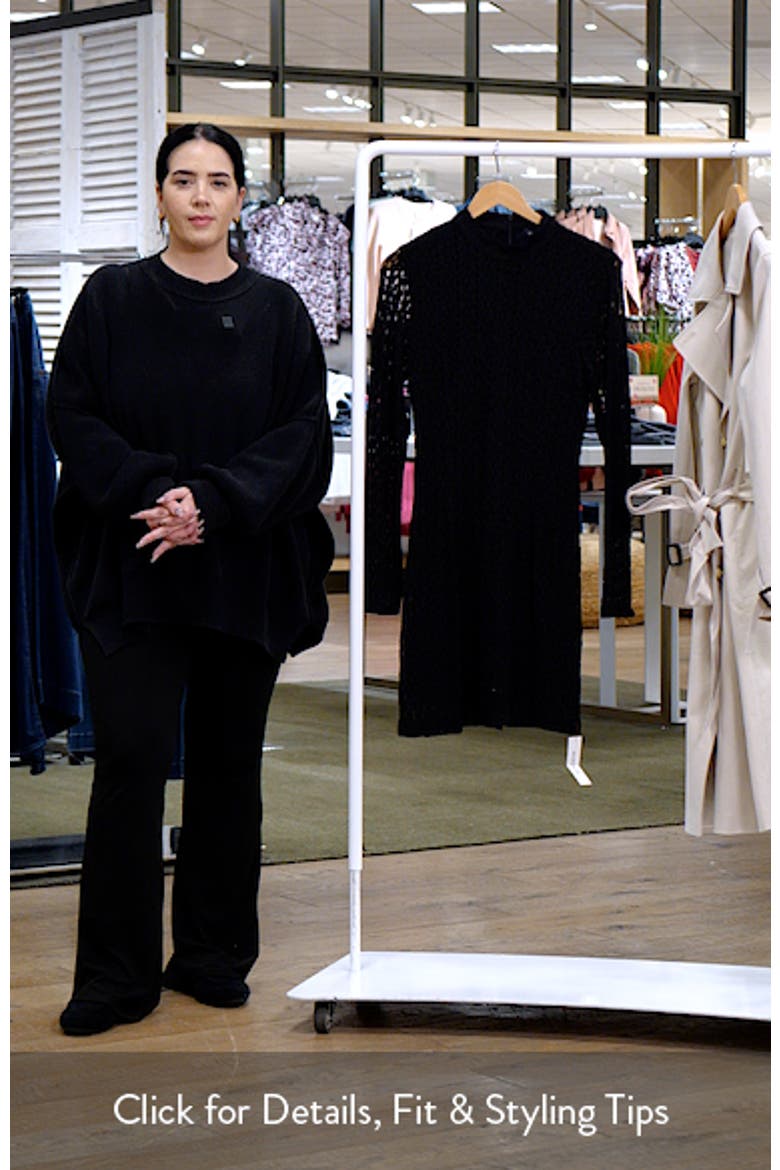 Vezza Floral Lace Long Sleeve Minidress video