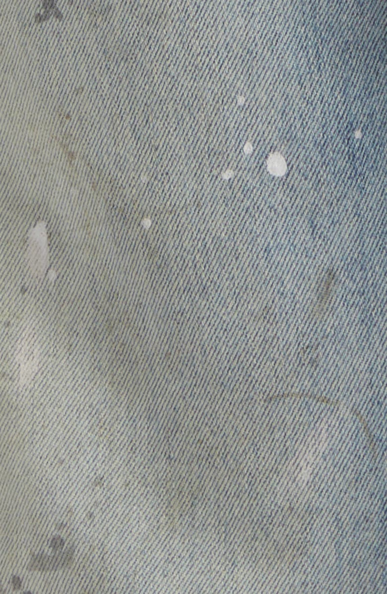Acne Studios 2021 Trafalgar Paint Slatter Wide Leg Jeans, Alternate, color, Light Blue