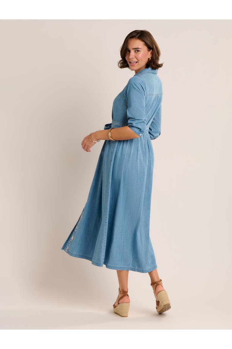 Viviana Embroidered Maxi Dress, Alternate, color, Blue