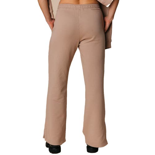 Ocio Organic Cotton Teddy Flare Pant In Neutral