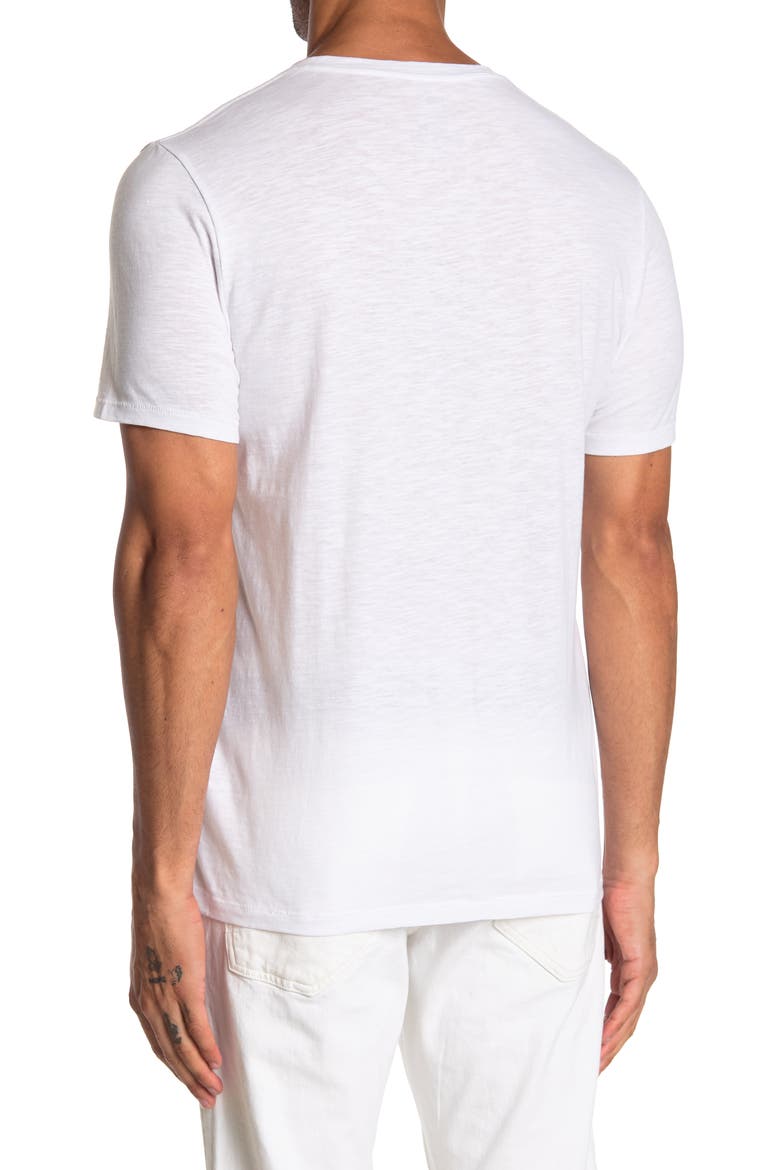 Short Sleeve Henley T-Shirt, Alternate, color, WHITE
