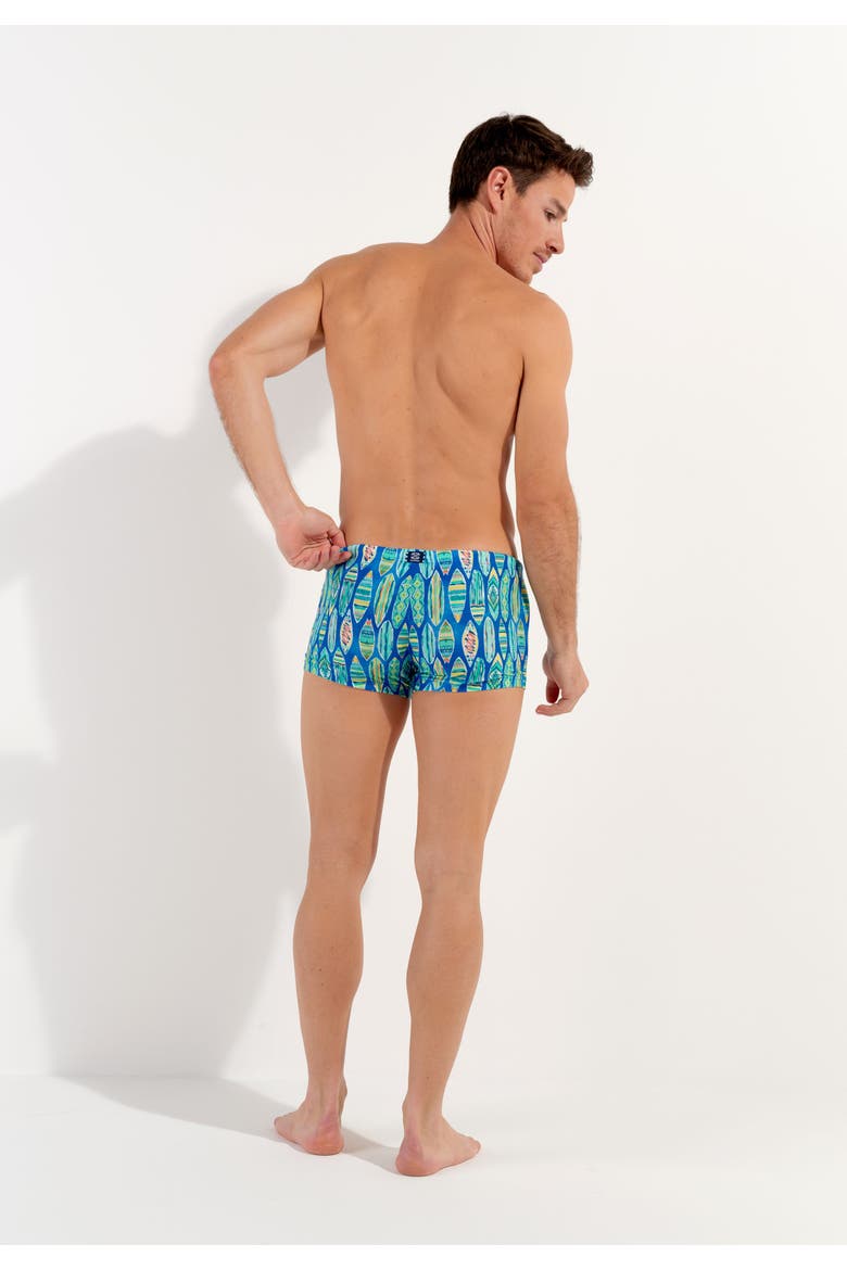 Marbella Swim Shorts, Alternate, color, Blue Print