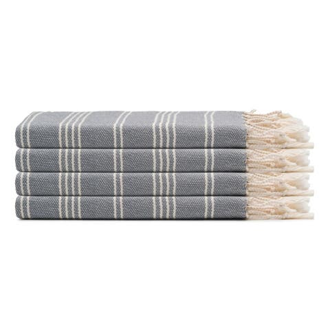 Essential Stripe Turkish Cotton Hand Towel Bundle