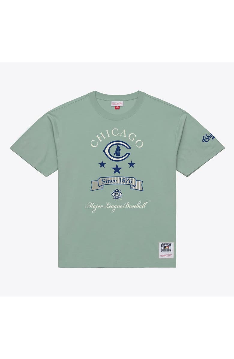 Mitchell & Ness Men's Mitchell & Ness Green Chicago Cubs Yacht Rock T-Shirt, Main, color, Green