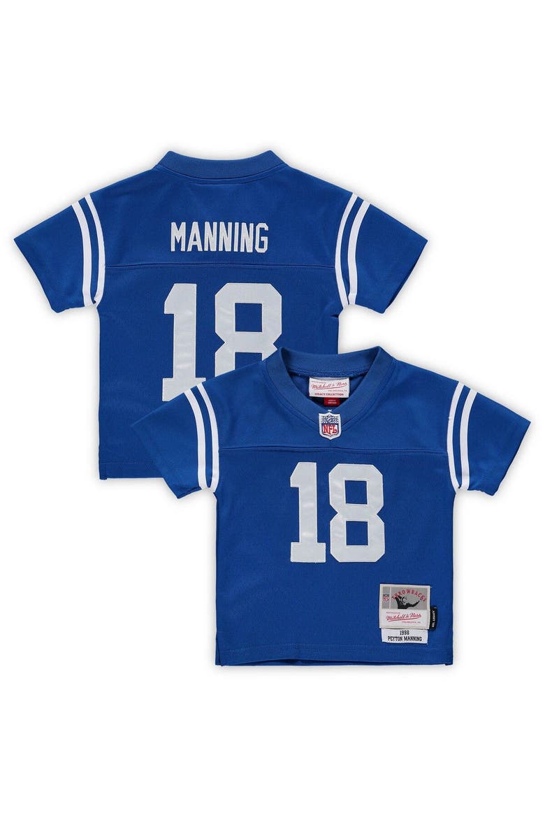 Infant Mitchell & Ness Peyton Manning Royal Indianapolis Colts 1998 Retired Legacy Jersey, Main, color, Royal