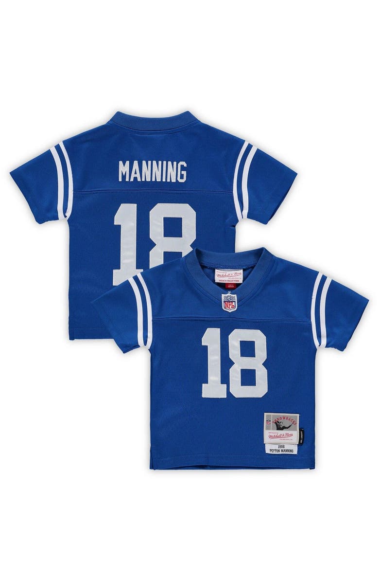 Mitchell & Ness Infant Mitchell & Ness Peyton Manning Royal Indianapolis Colts 1998 Retired Legacy Jersey, Main, color, Royal