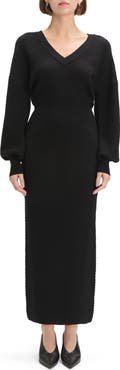 Favorite Daughter The Ava Texture Long Sleeve Maxi Dress
