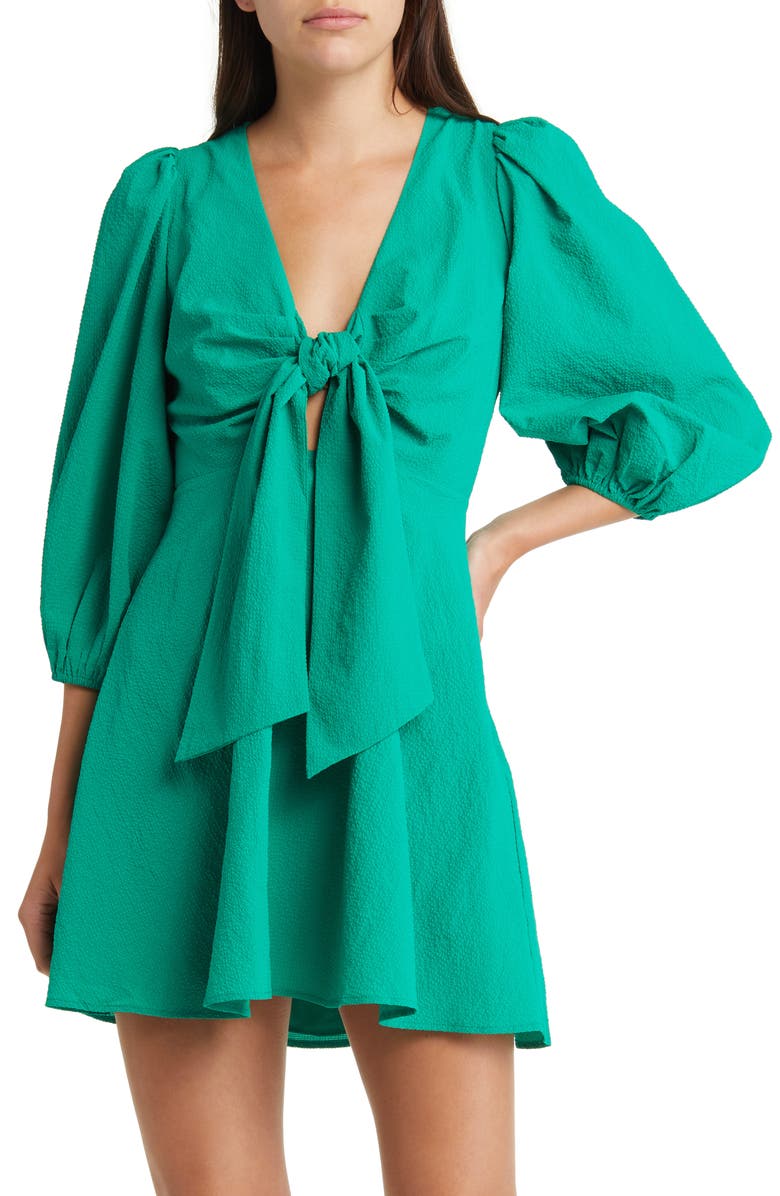 Ted Baker London Women's Jozelyn Knot Front Dress, Alternate, color, 