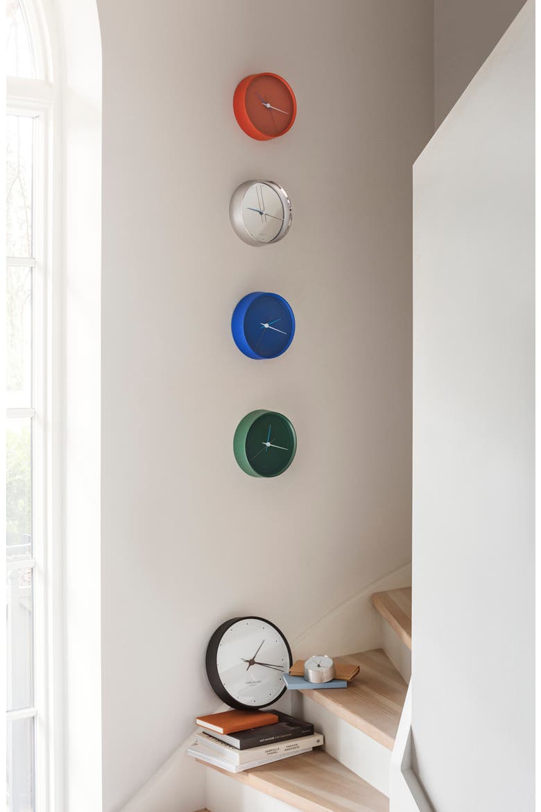 Koppel Wall Clock, Alternate, color, STAINLESS STEEL