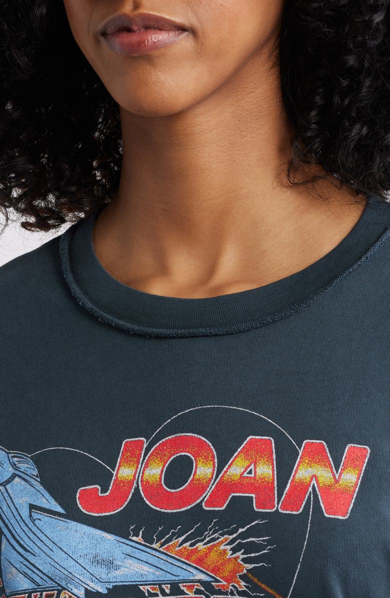 Daydreamer Joan Jett Fighter Cotton Graphic T-Shirt, Alternate, color, Vintage Black