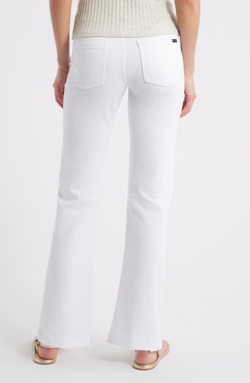 Hue Game Changing High Waist Straight Leg Denim Leggings In White