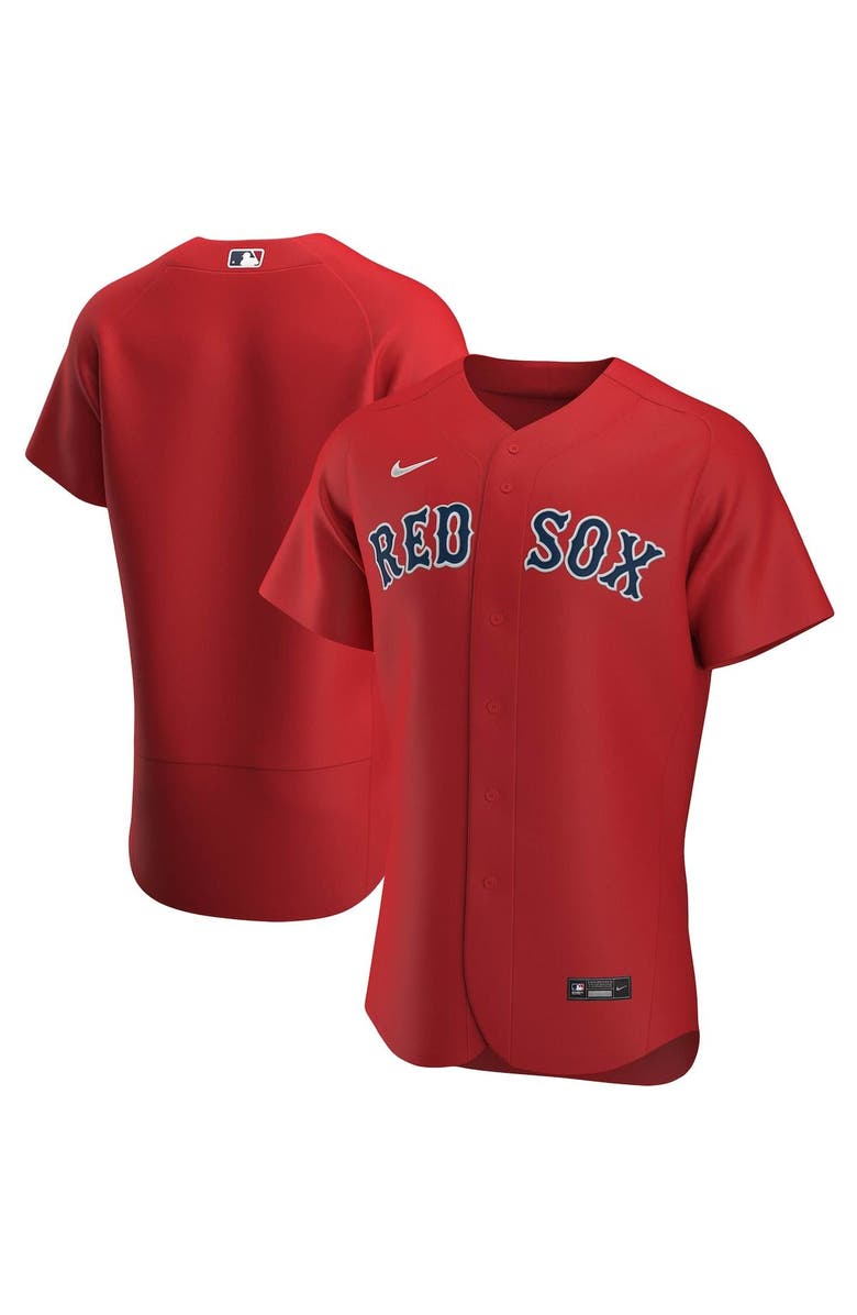Nike Men's Nike Red Boston Red Sox Alternate Authentic Team Jersey, Main, color, 