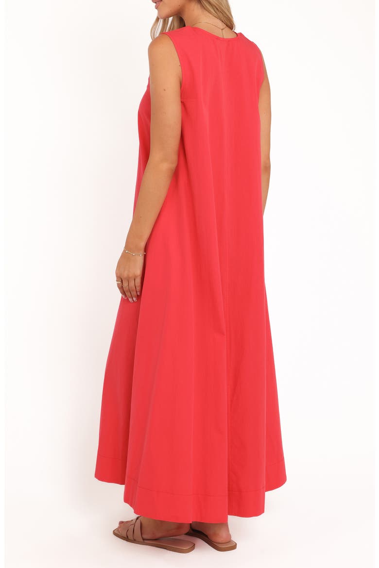 Laurita Cotton Maxi Dress, Alternate, color, RED