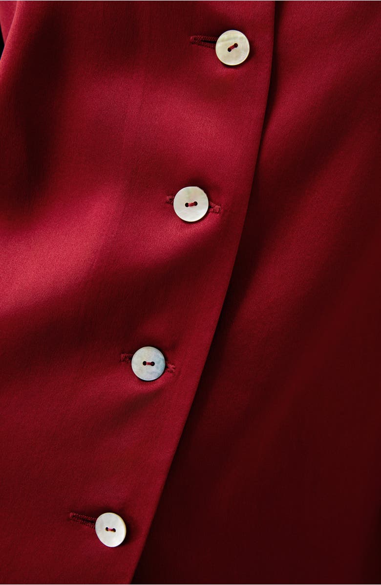 Lilysilk Full Length Silk Pajamas Set, Alternate, color, Claret