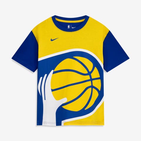 Youth Nike  Gold Indiana Pacers 2025/26 City Edition Courtside Max90 T-Shirt