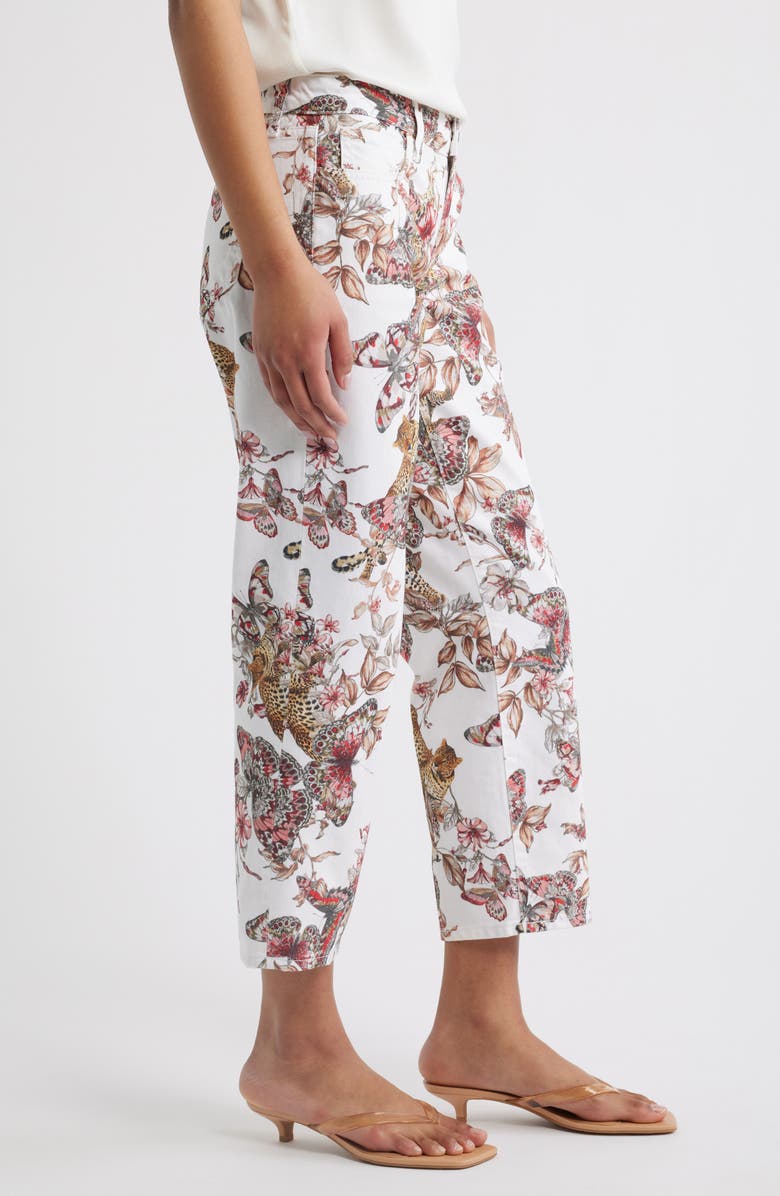 L'AGENCE Blaine Crop Stovepipe Jeans, Alternate, color, Butterfly Jungle
