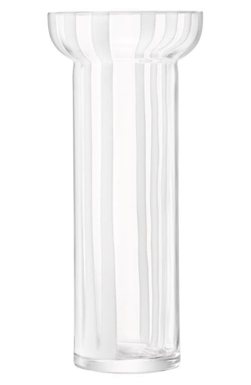 Lsa Stripe 12.5-inch Vase In Transparent
