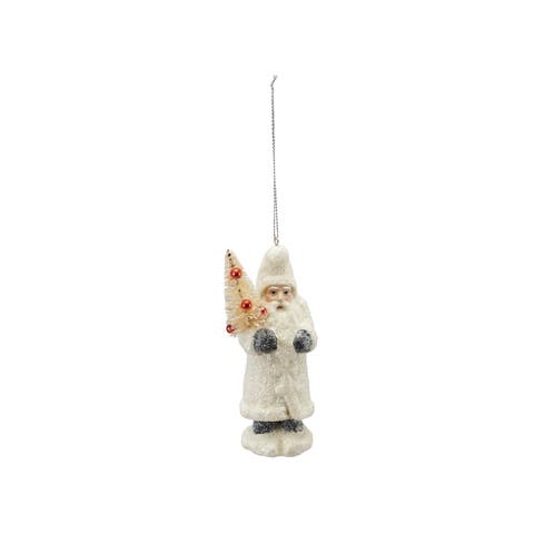 Vintage Resin Belsnickel Ornament with Sisal Tree