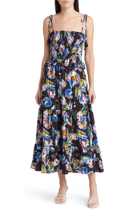 Renoirs Terrace Floral Print Dress