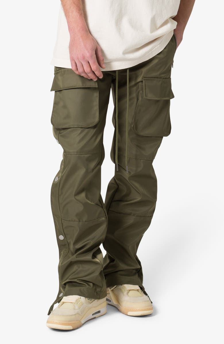 mnml Snap Front Cargo Pants, Main, color, Olive