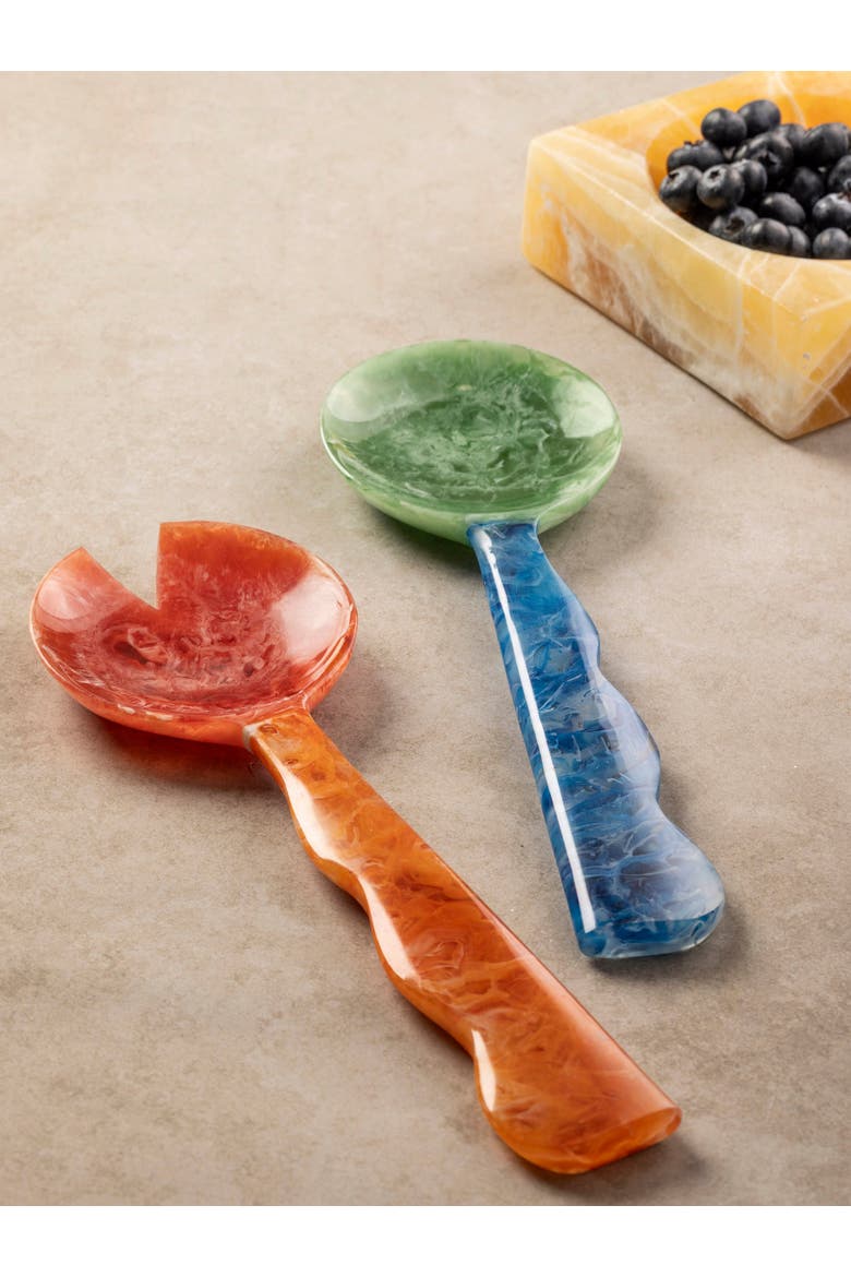 Hawaii Salad Servers, Alternate, color, Multicolored
