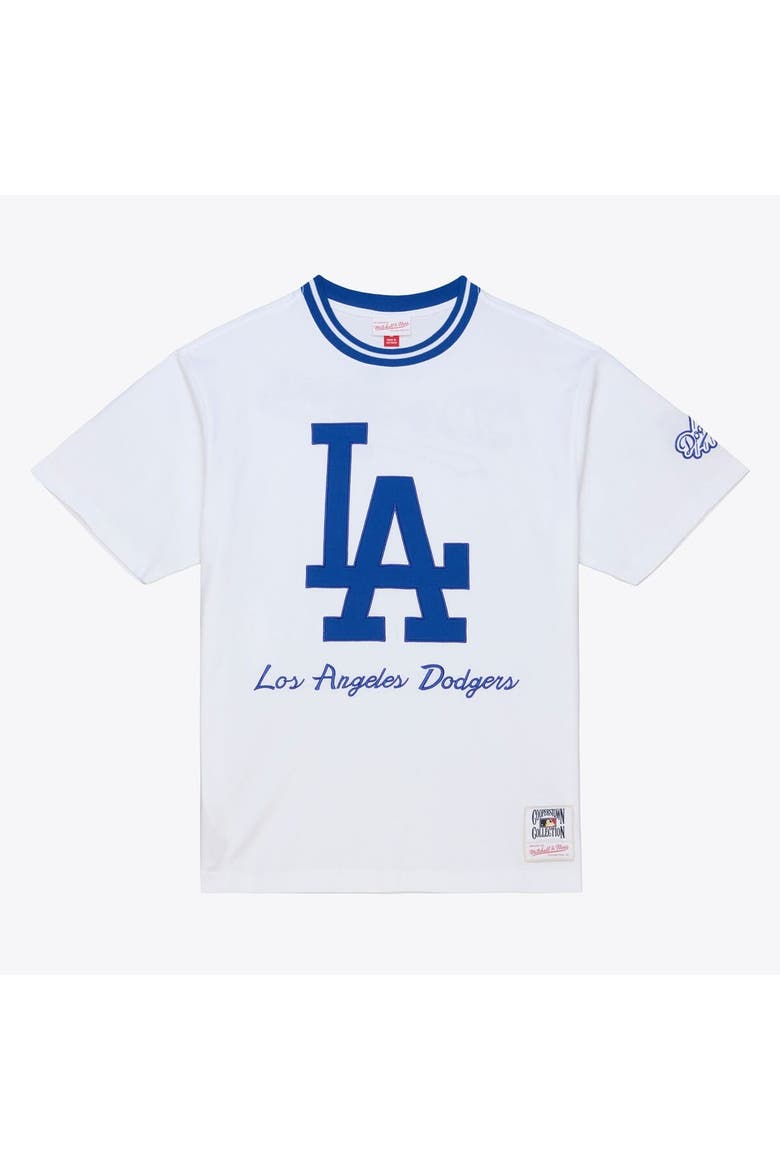 Men's Mitchell & Ness  White Los Angeles Dodgers Cooperstown Collection Arctic T-Shirt, Main, color, White