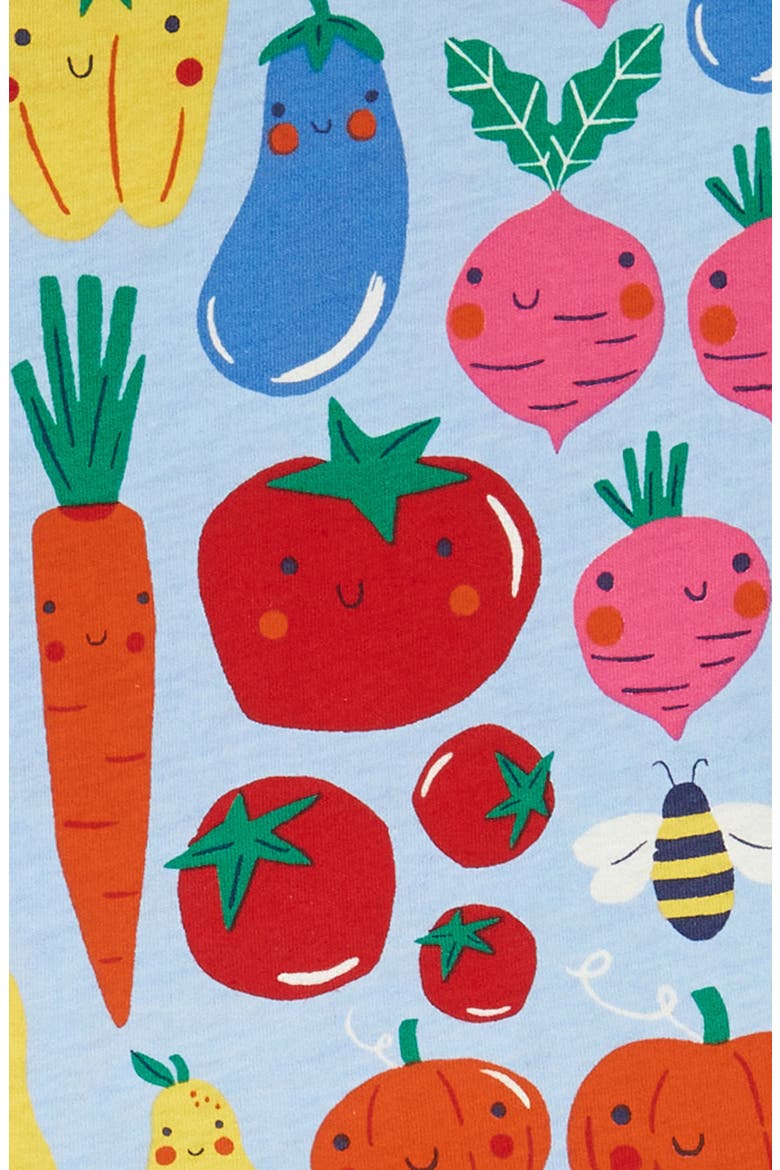 Kids' Print Jersey Fit & Flare Dress, Alternate, color, WINTER BLUE GARDEN GANG