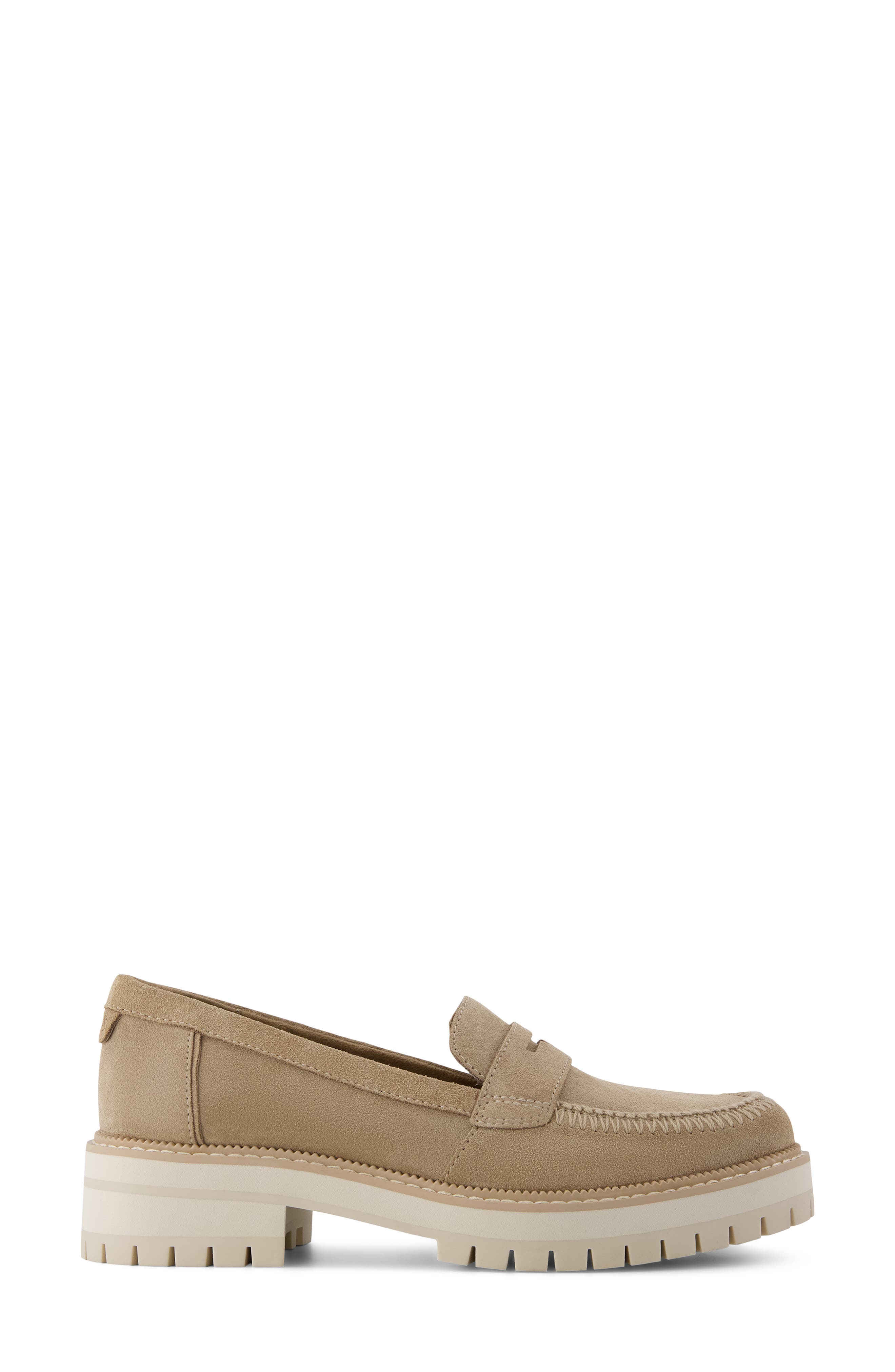 Cara Platform Penny Loafer, Alternate, color, MEDIUM BEIGE