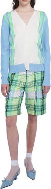 Anna Sui Capri Plaid Shorts
