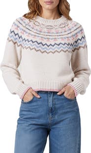 All in Favor Fair Isle Crop Sweater