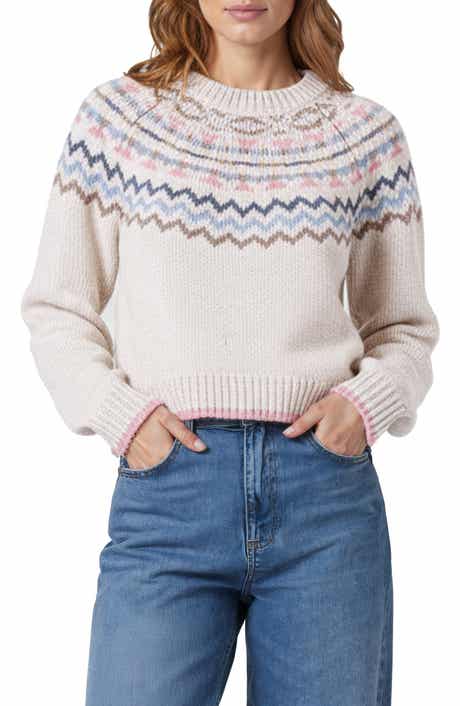 All in Favor Fair Isle Crop Sweater