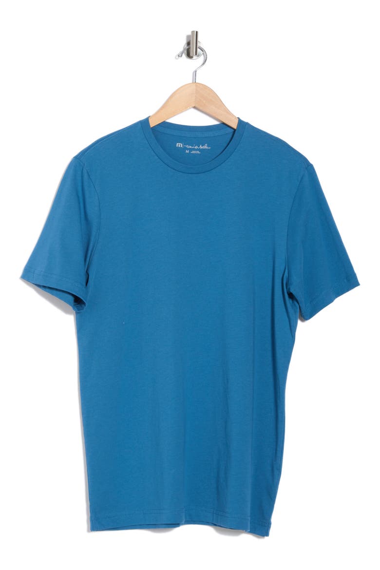Solid Crewneck T-Shirt, Alternate, color, MID BLUE