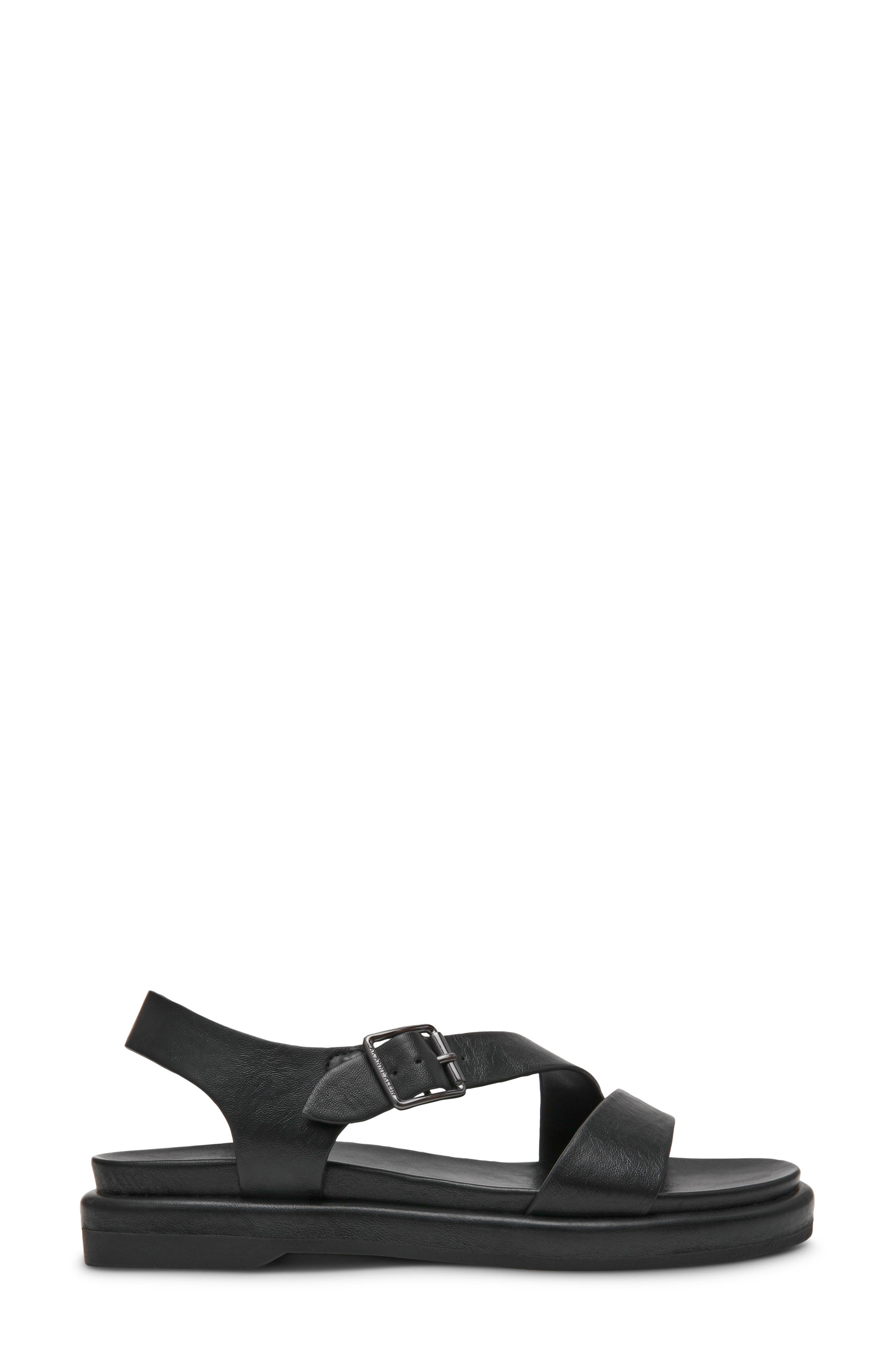 Anne Klein Elzie Sandal, Alternate, color, Black Pu