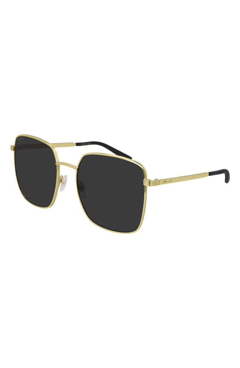Gucci 57mm Square Sunglasses, Main, color, 