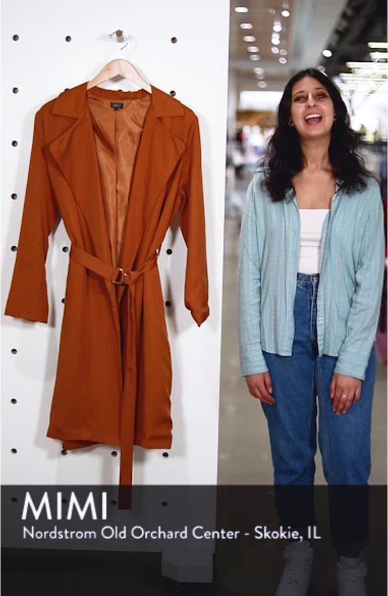 Carmen Belted Trench Coat, sales video thumbnail