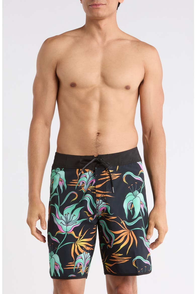 Infuse Swim Trunks, Main, color, BLACK GREEN