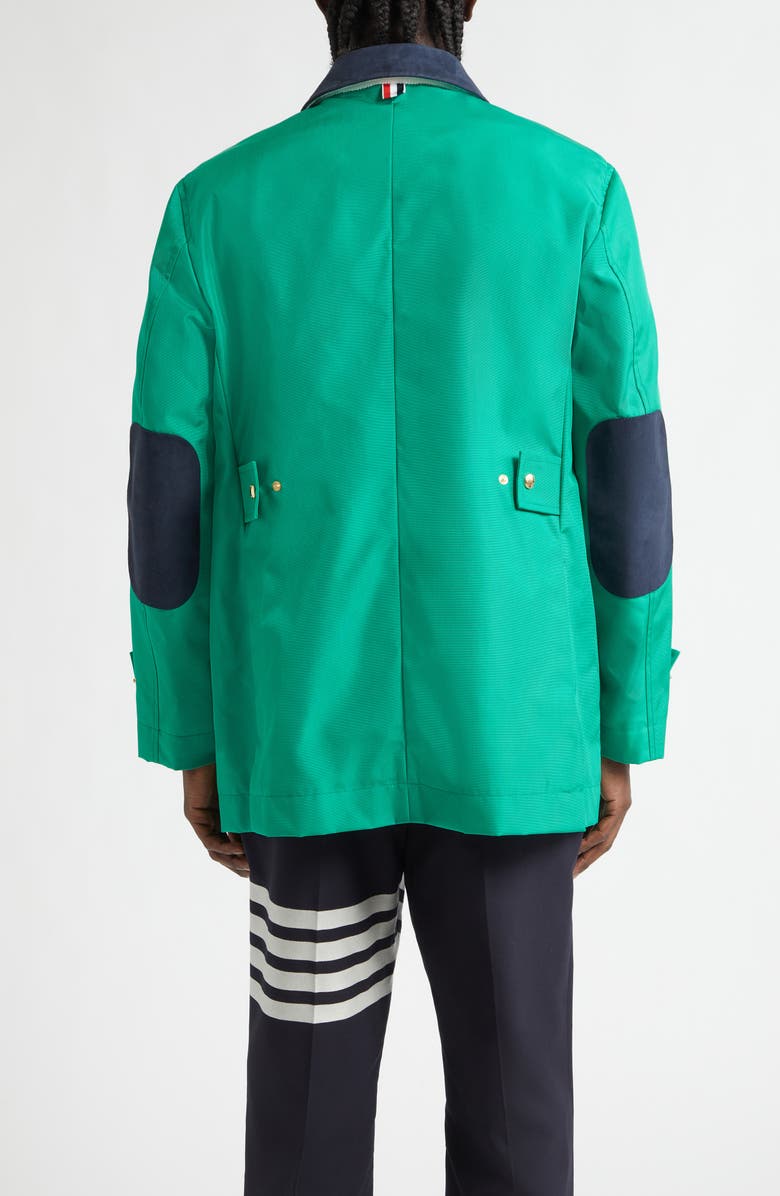 Thom Browne Unconstructed Cordura<sup>®</sup> Nylon Coat, Alternate, color, Green