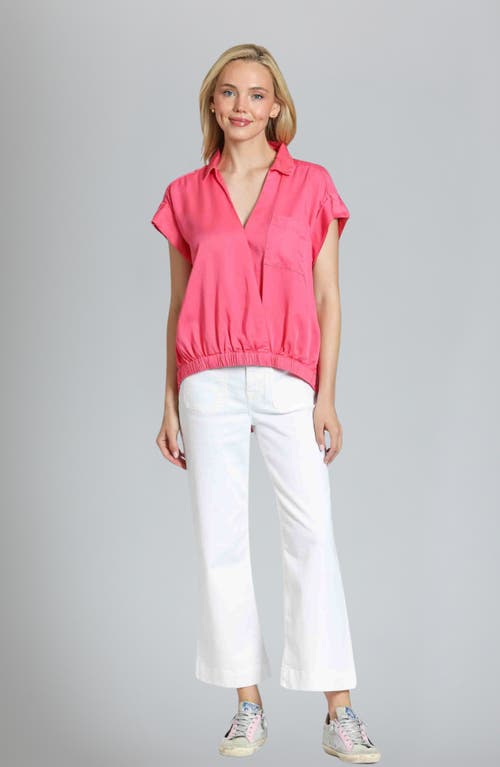 Apny Wide Leg Ankle Jeans In White