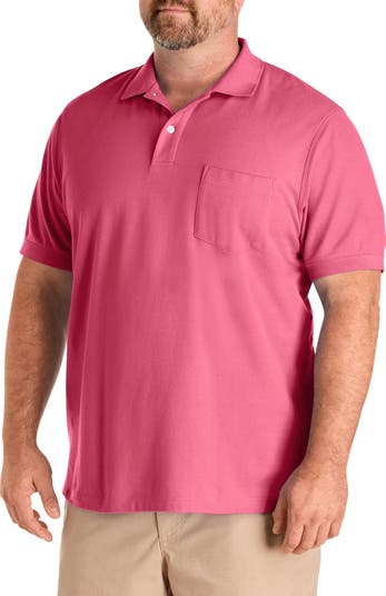 Harbor Bay by DXL Big & Tall Pocket Piqué Polo Shirt | Nordstrom