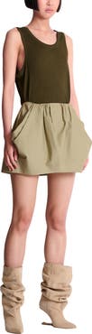 Balmain Cotton poplin balloon skirt