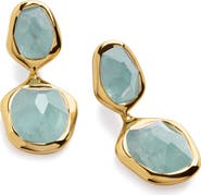Monica Vinader Odyssey Aquamarine Drop Earrings
